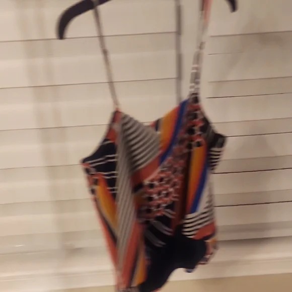 Ramy Brook Monique Print Pleated Cami Size L - Picture 5 of 5